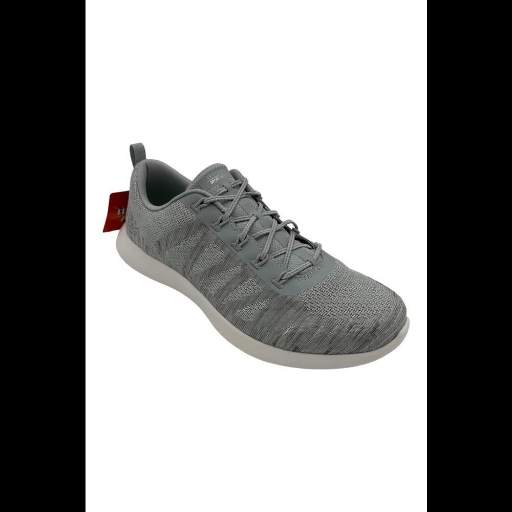 Skechers Vapor Foam Lite Washable Knit Bungee Sneakers Spark Gray - Wide